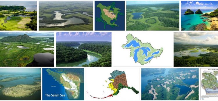 Brazil Watersheds and Islands